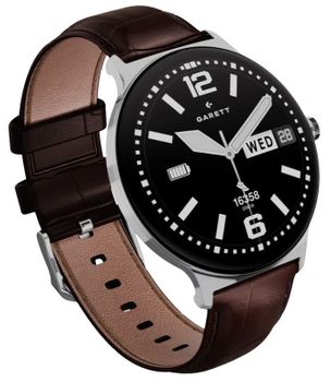 Smartwatch męski Garett Quantum Glow srebrny stalowy AMOLED 1,43″ + pasek skórzany (8).jpg